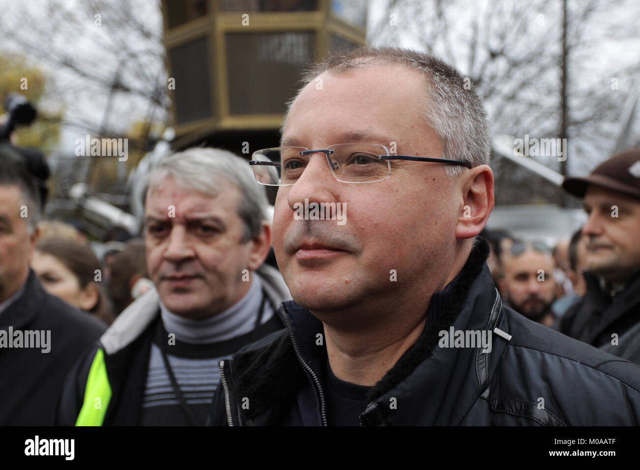 SOFIA, BULGARIE - 16 NOVEMBRE 2013 : Sergei Stanishev, Leader du Parti Socialiste Européen Banque D'Images
