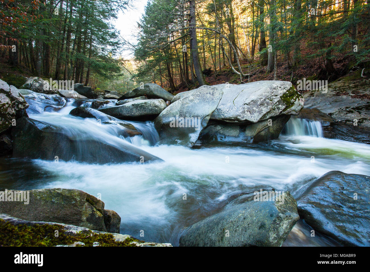 Vermont automne rivière paysage Banque D'Images