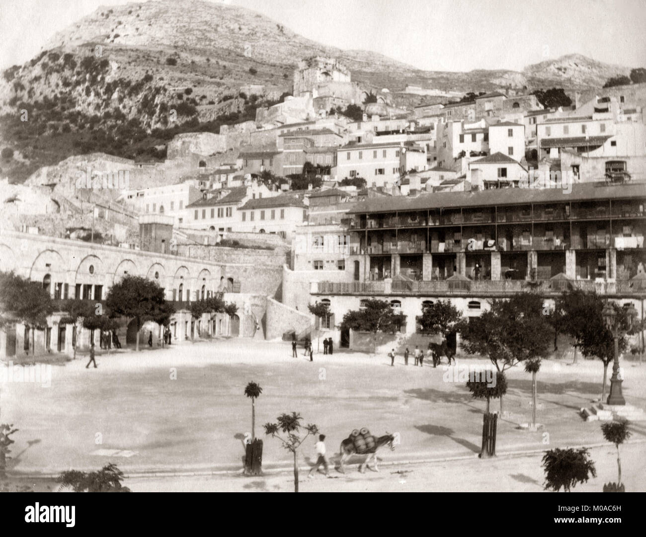 Rocher de Gibraltar, 1880 Banque D'Images