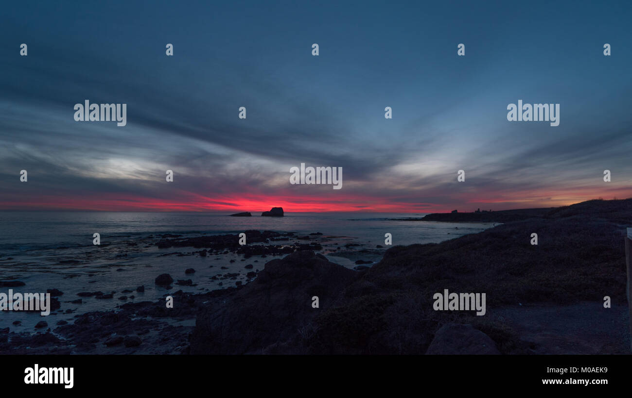 Coucher du soleil en Californie Banque D'Images