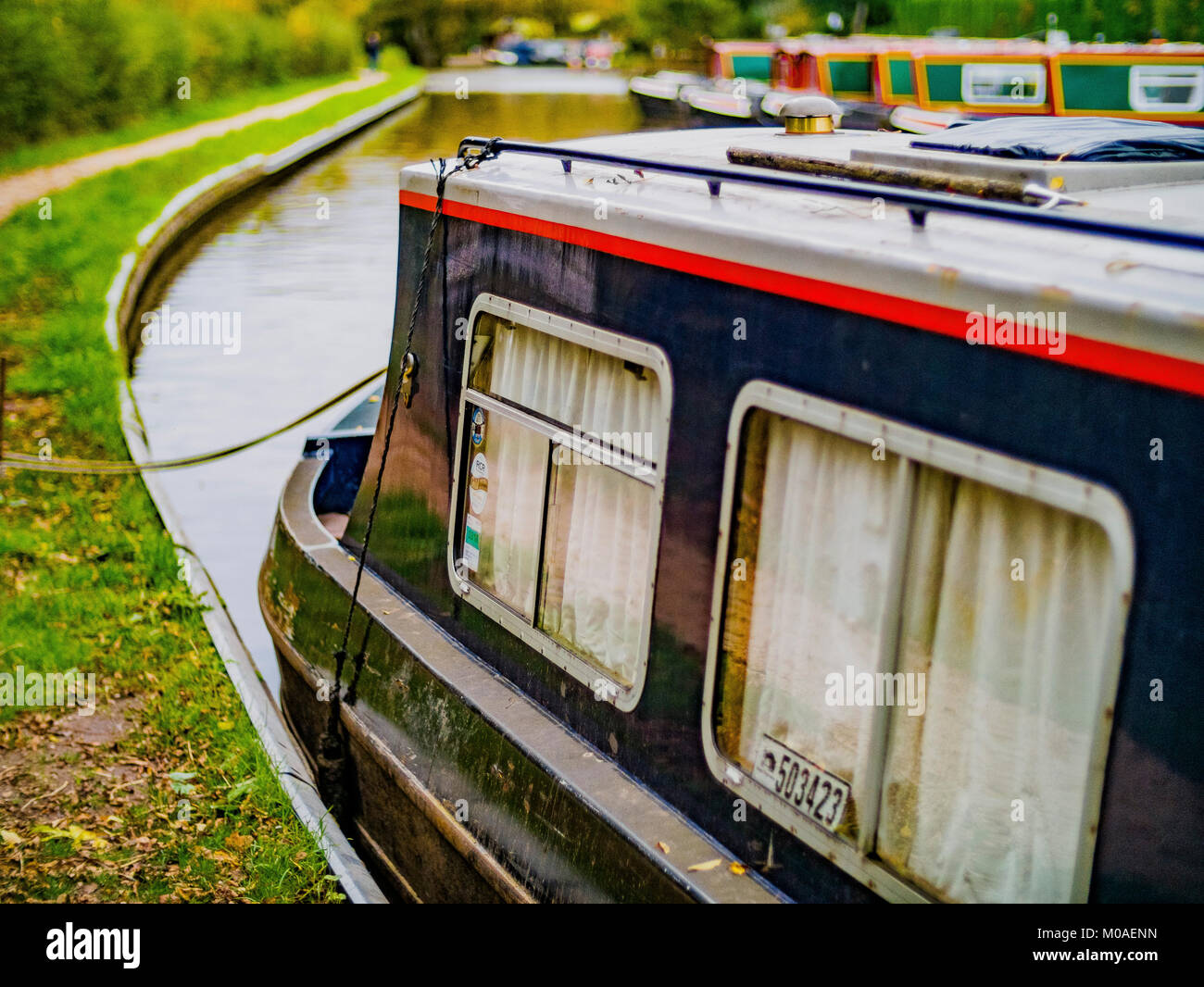 Canal River dans la campagne anglaise worcester et birmingham alvechurch worcestershire Midlands England uk Banque D'Images