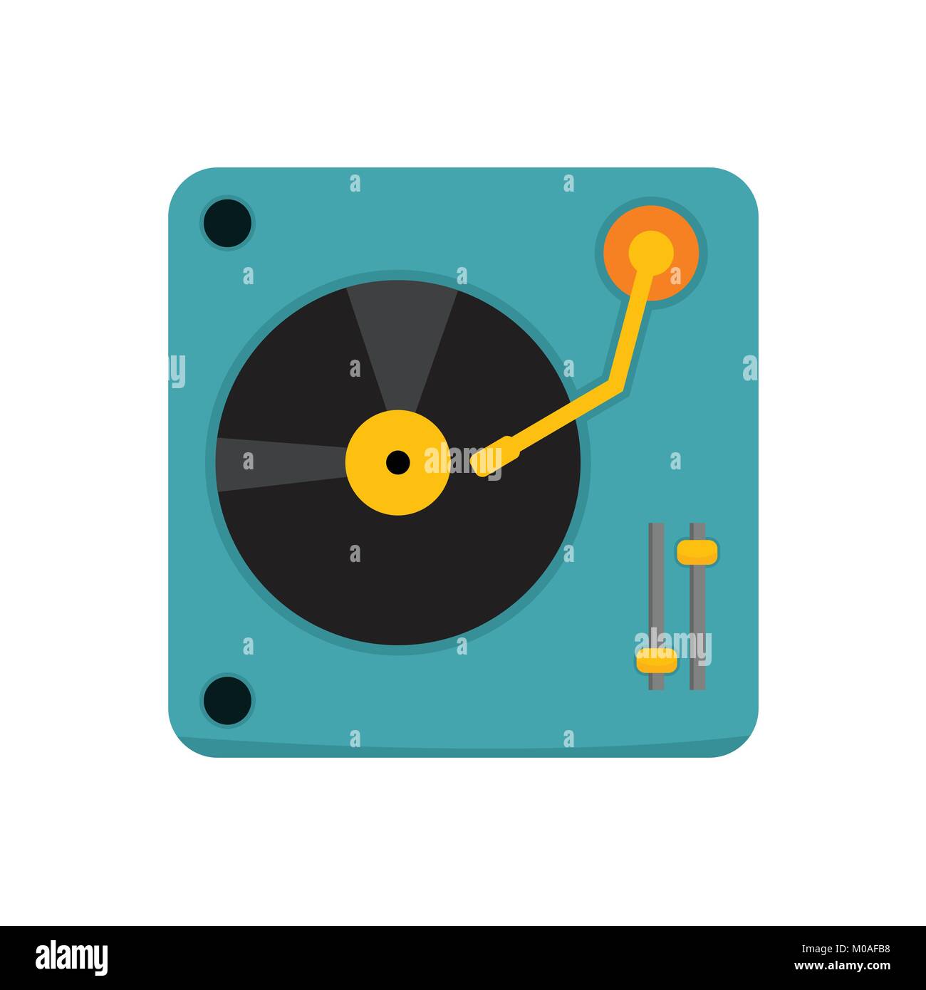 DJ Platine simple Vector Illustration Graphic Design Illustration de Vecteur