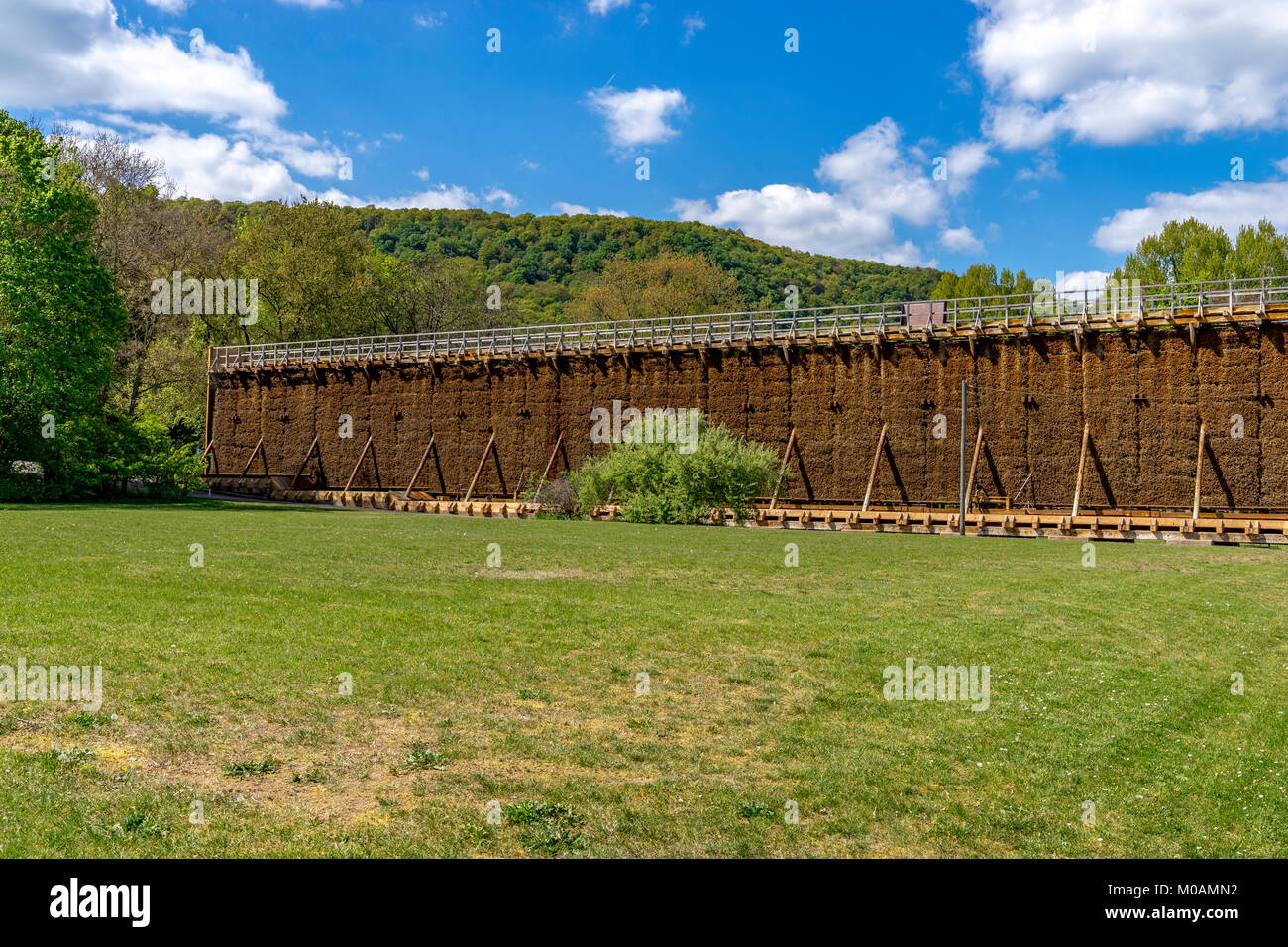 La production de sel et de l'amélioration de l'air. Le plus grand open air salines et en plein air de la santé à l'inhalateur Salinental valley. Bad Kreuznach, Rhin Banque D'Images