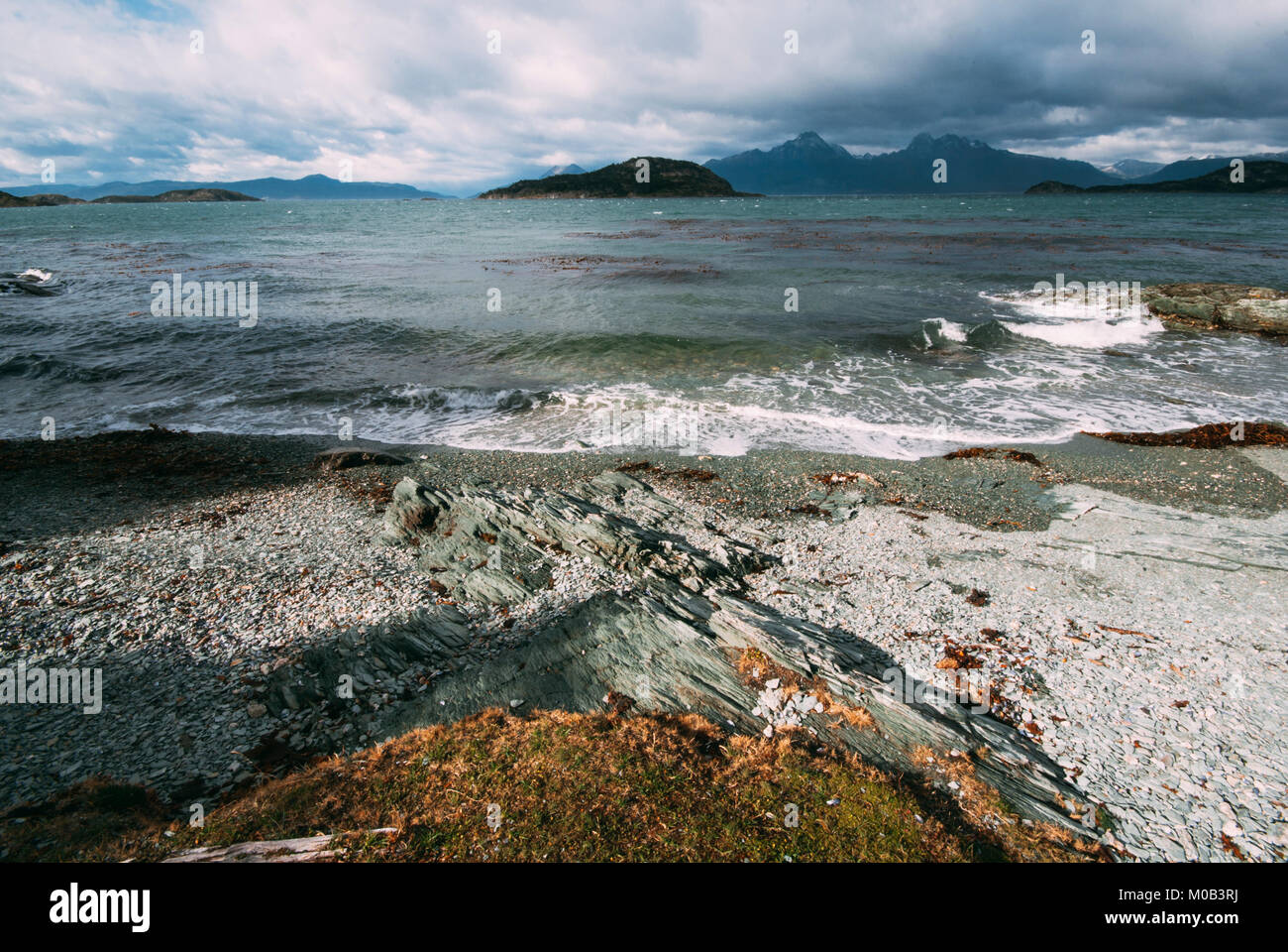 Bahia ensenada est une baie fermée à l'intérieur de la Parque Nacional Tierra del Fuego, ici vous pouvez voir la fin du monde Banque D'Images