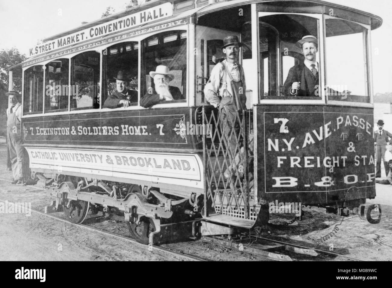 # 7 Baltimore & Ohio Trolley à Washington, DC de New York Avenue Gare Banque D'Images
