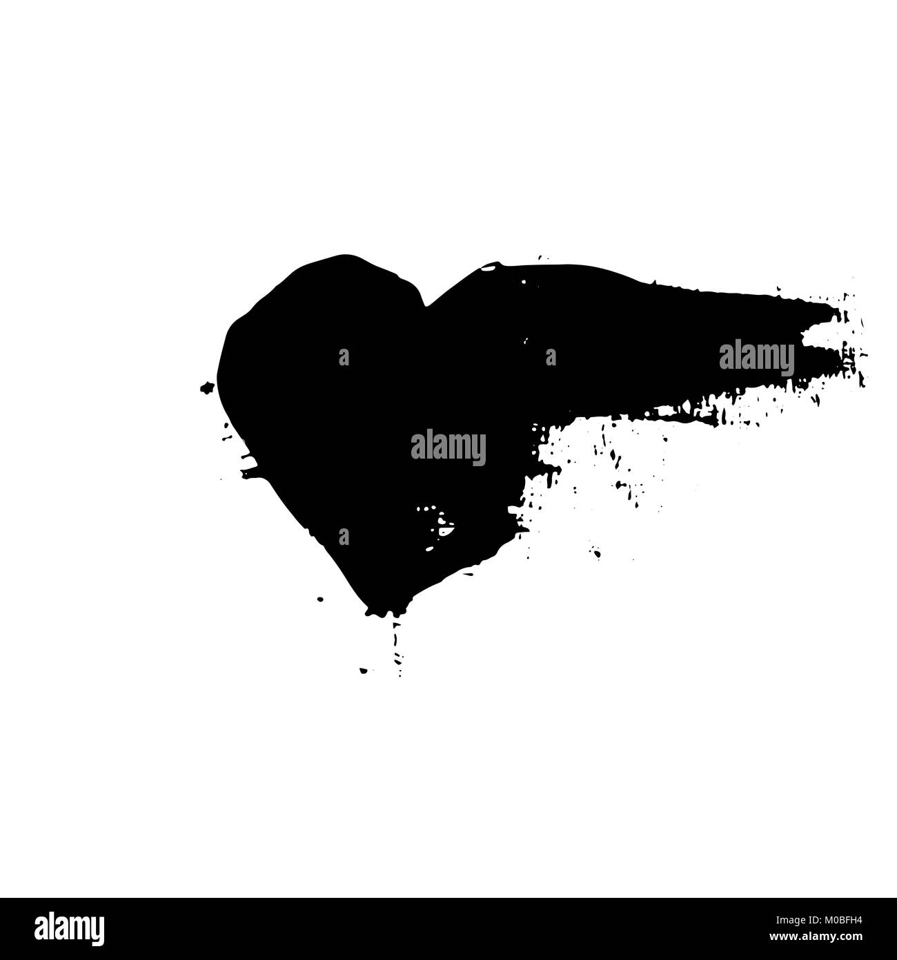 Grunge cœur. Valentine day imprimer. Vector illustration Illustration de Vecteur Grunge cœur. Valentine day imprimer. Vector illustration Illustration de Vecteur