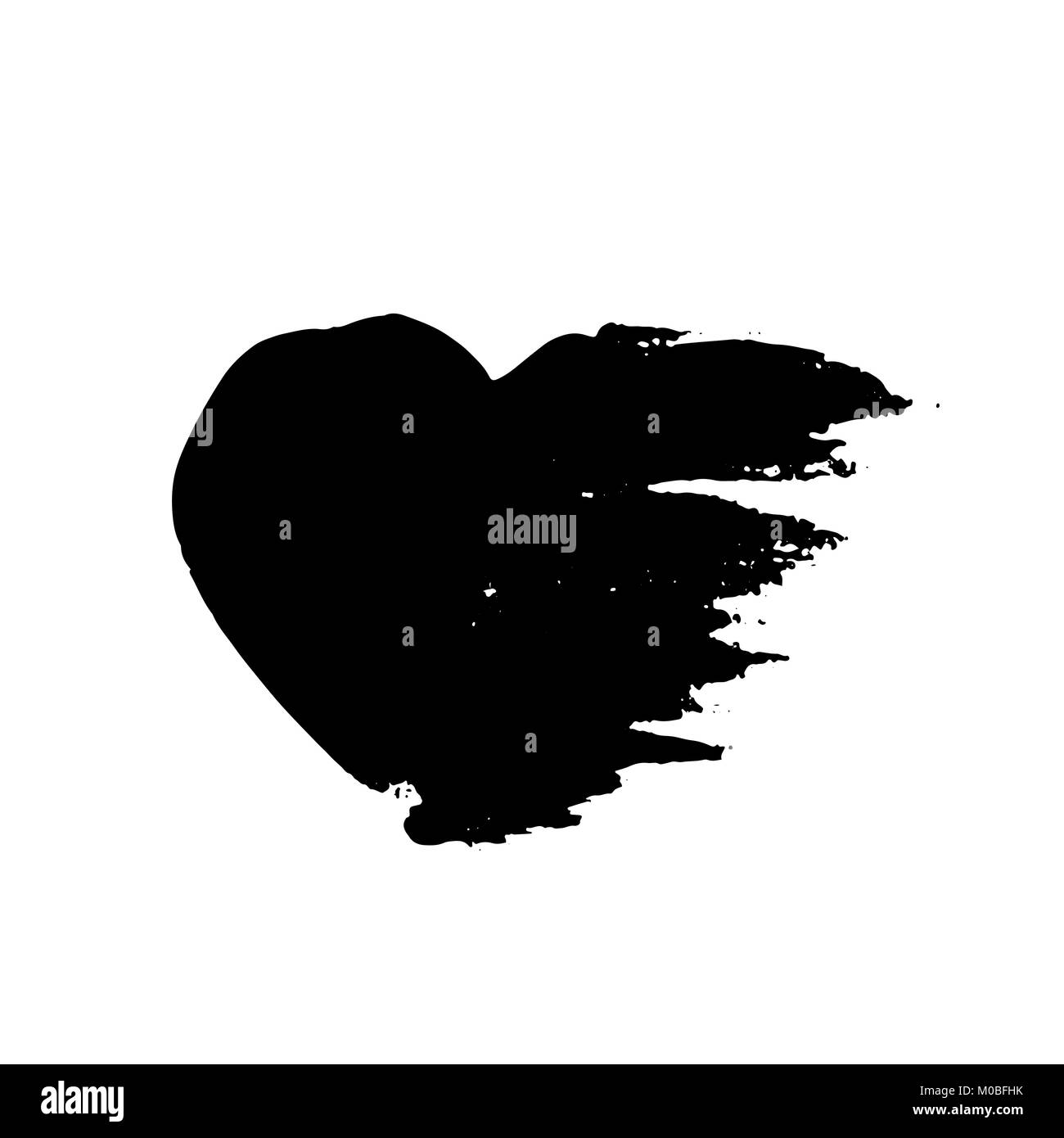 Grunge cœur. Valentine day imprimer. Vector illustration Illustration de Vecteur Grunge cœur. Valentine day imprimer. Vector illustration Illustration de Vecteur