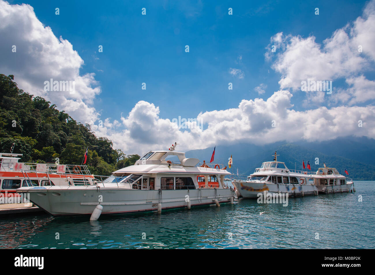 Paysage de Sun Moon Lake à Nantou, Taiwan Banque D'Images