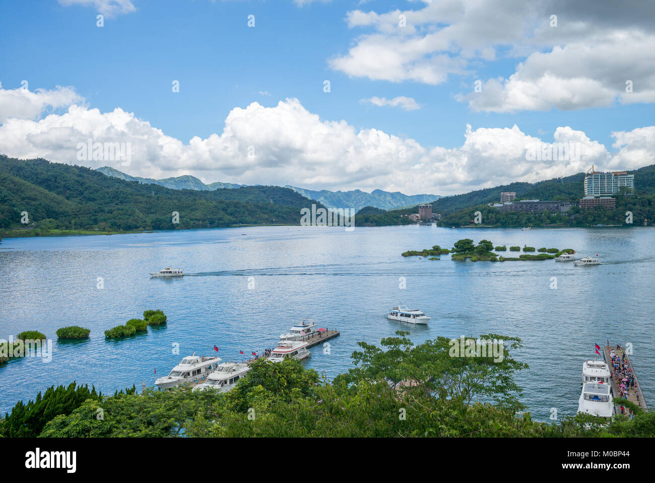 Paysage du lac Soleil-lune à Nantou, Taiwan Banque D'Images