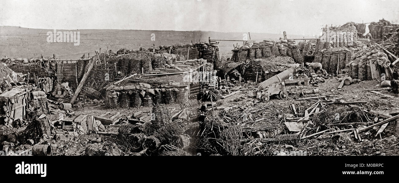 James Robertson (1813 - 1888) guerre de Crimée, l'intérieur de la Redoute, 10 Septembre 1855 Banque D'Images