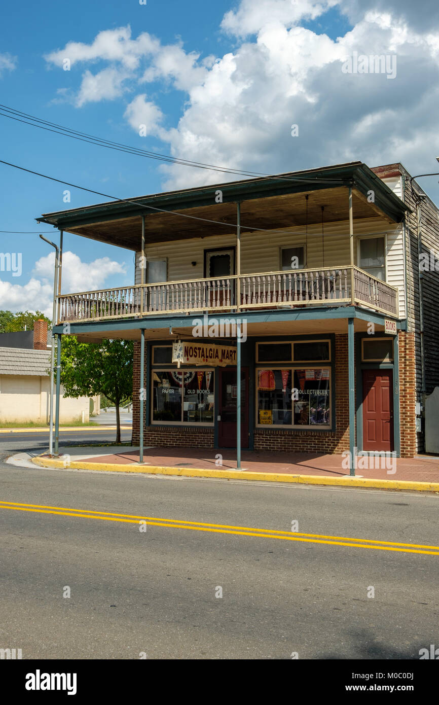 Nostalgie Mart, 5944 Main Street, Mount Jackson, Virginia Banque D'Images