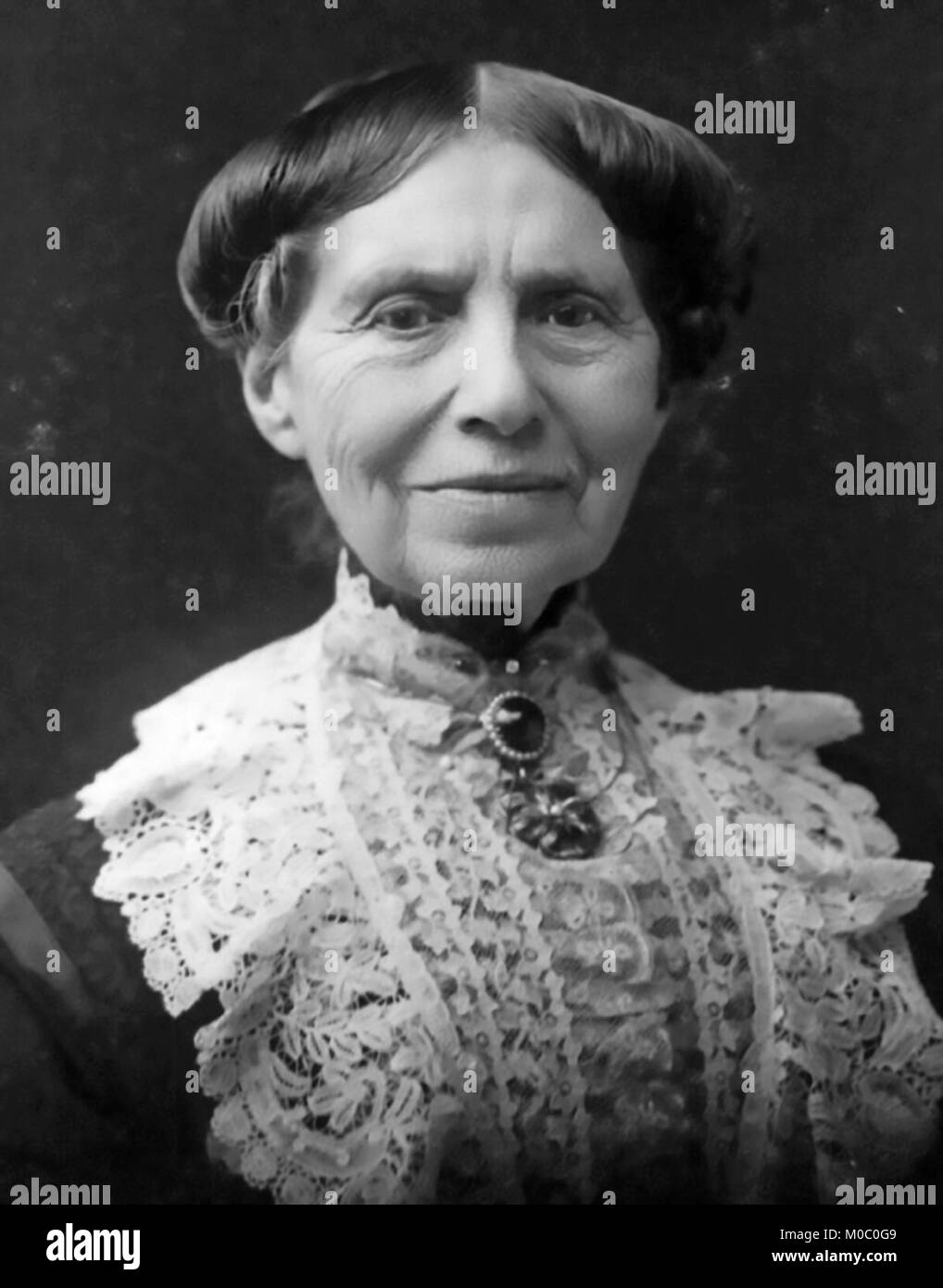 CLARA BARTON (1821-1912) Fondateur de l'American Red Cross photographié en 1904. Banque D'Images