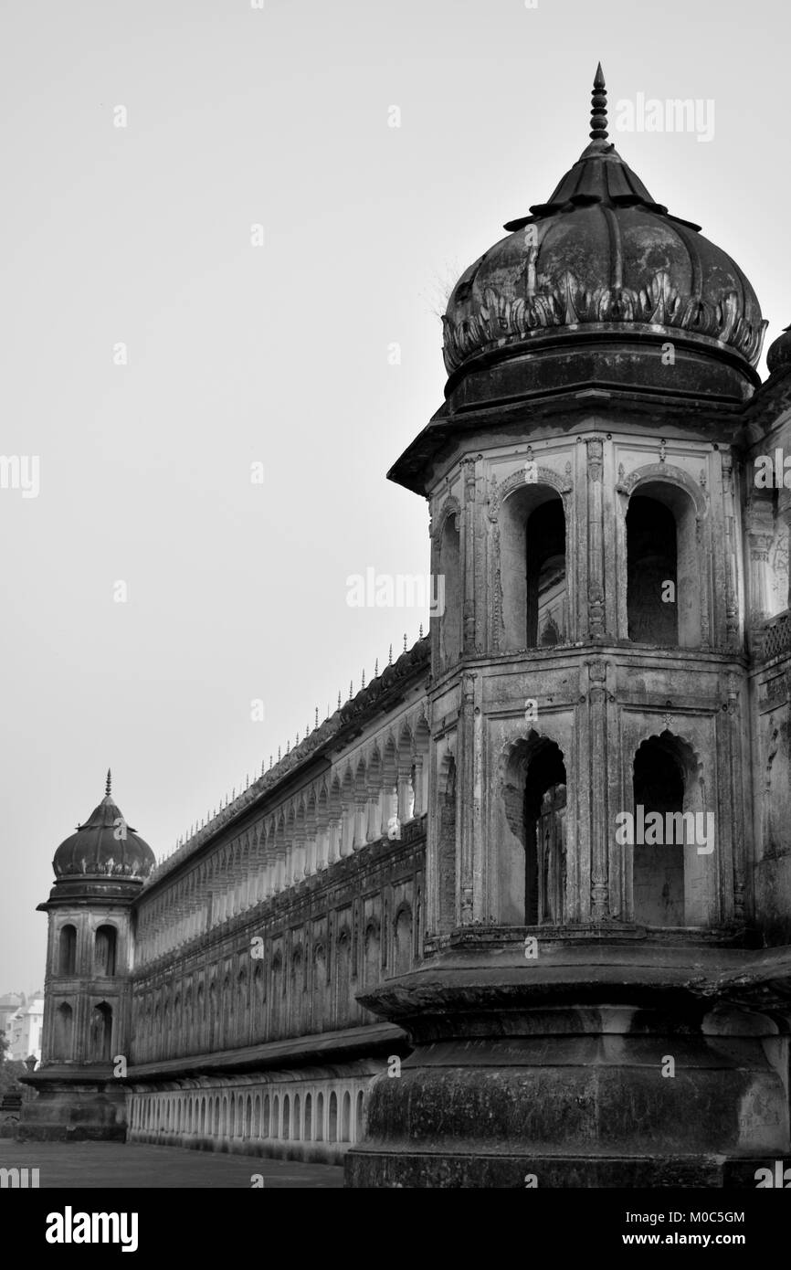 Terrasse construction de Lucknow, inde Imambara Banque D'Images