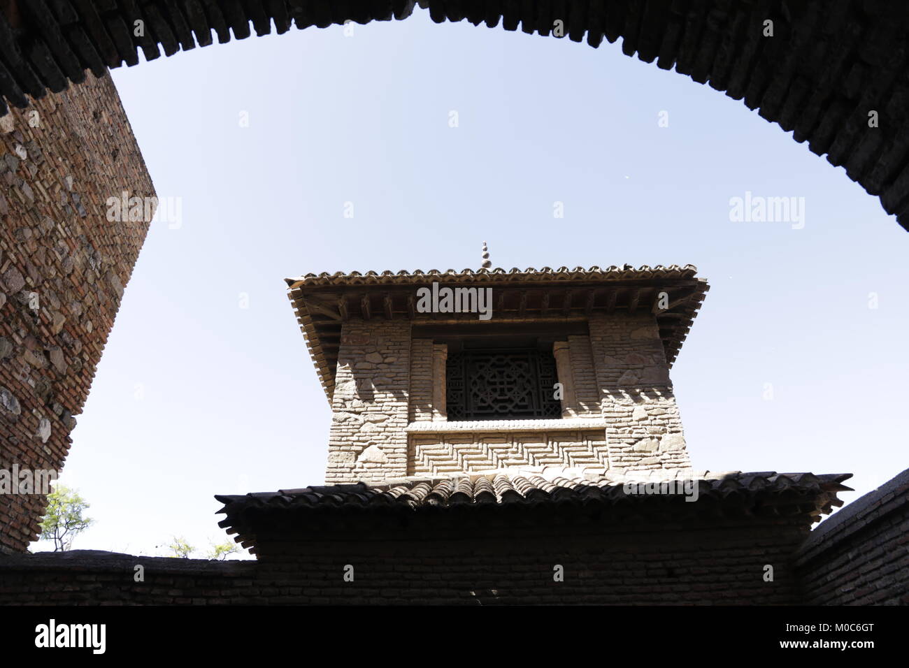 L'Alcazaba de Malaga Espagne Banque D'Images