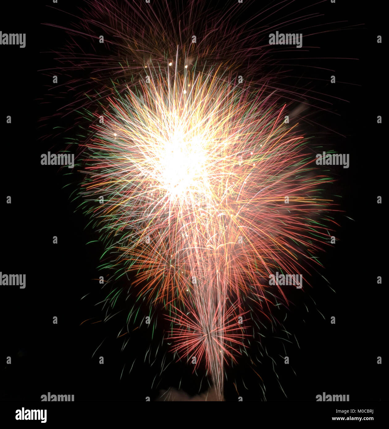 D'Artifice luminescent à Balloon Fiesta, Albuquerque, New Mexico, USA Banque D'Images