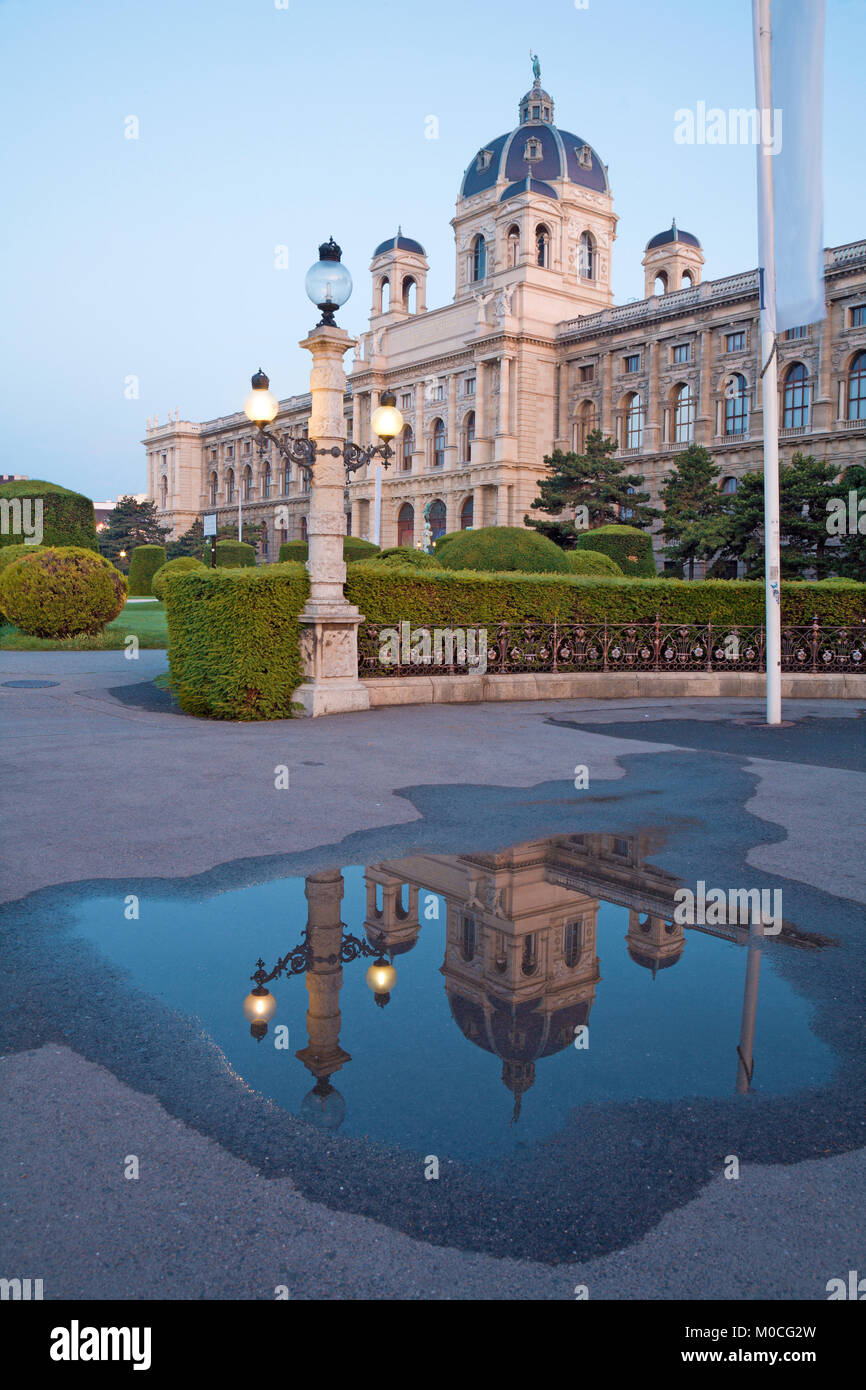 - Musée d'histoire naturelle de Vienne (Naturhistorisches Museum) au matin. Banque D'Images