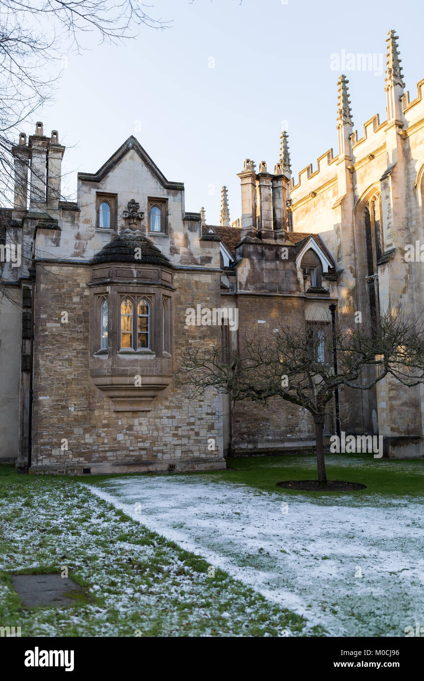 Cambridge UK hiver photo Banque D'Images