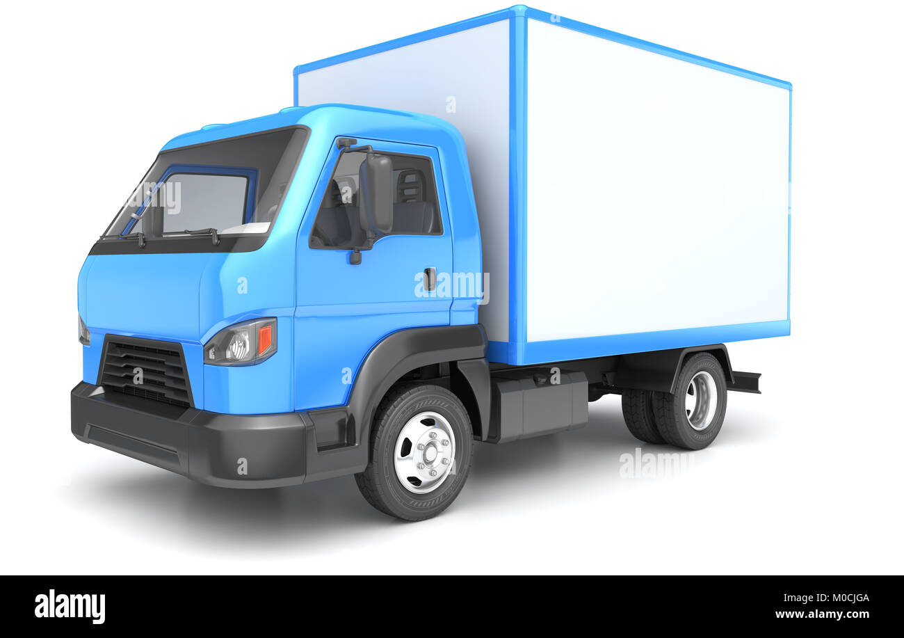 Fort truck isolated on white. 3D illustration Banque D'Images