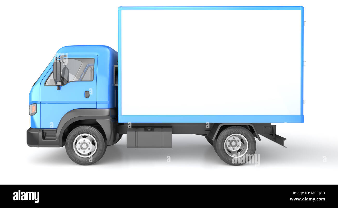 Fort truck isolated on white. 3D illustration Banque D'Images