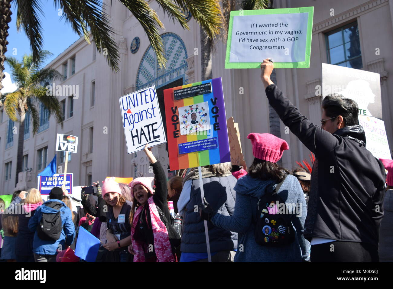 San Diego, USA. 20 Jan, 2018. Womens Mars 2018 San Diego Crédit : Matthieu Dycaico/Alamy Live News Banque D'Images