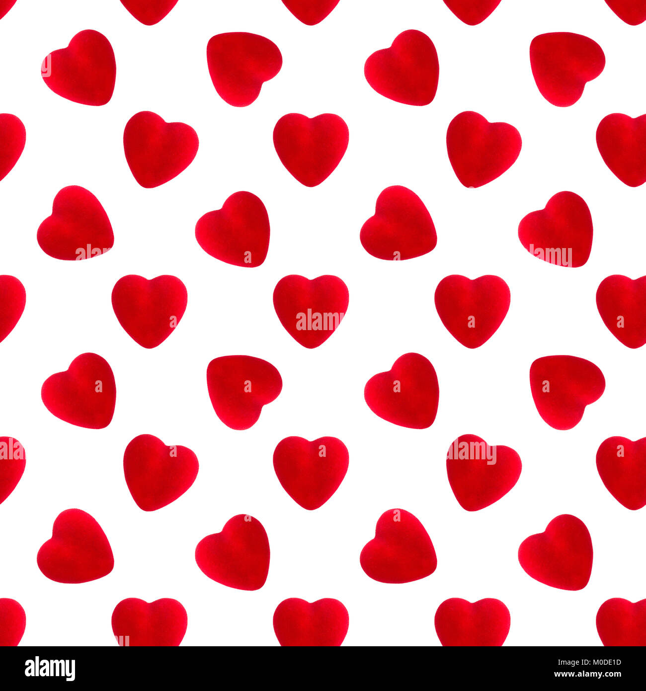 Coeur de velours, motif transparent valentines day background Banque D'Images