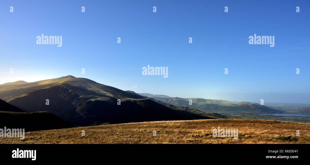 La lumière du matin sur Skiddaw pâle Banque D'Images