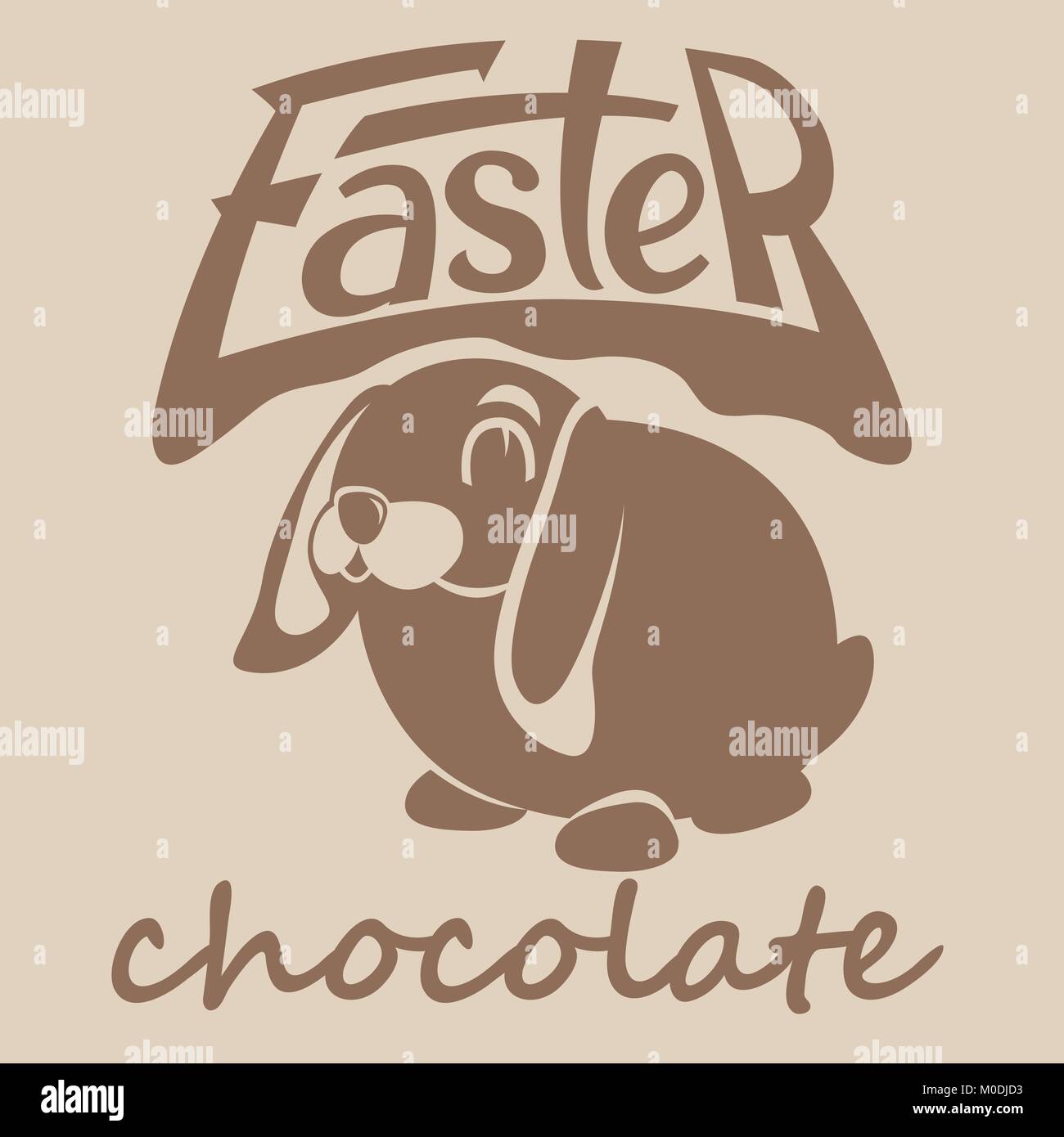 Joyeuses pâques lapin vector illustration style chocolat télévision Illustration de Vecteur Joyeuses pâques lapin vector illustration style chocolat télévision Illustration de Vecteur