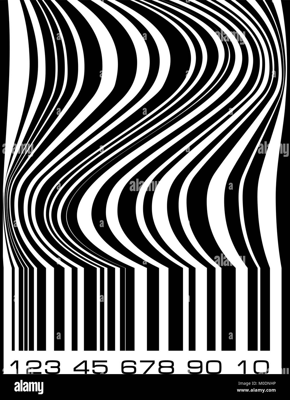 Abstract design avec code-barres Illustration de Vecteur