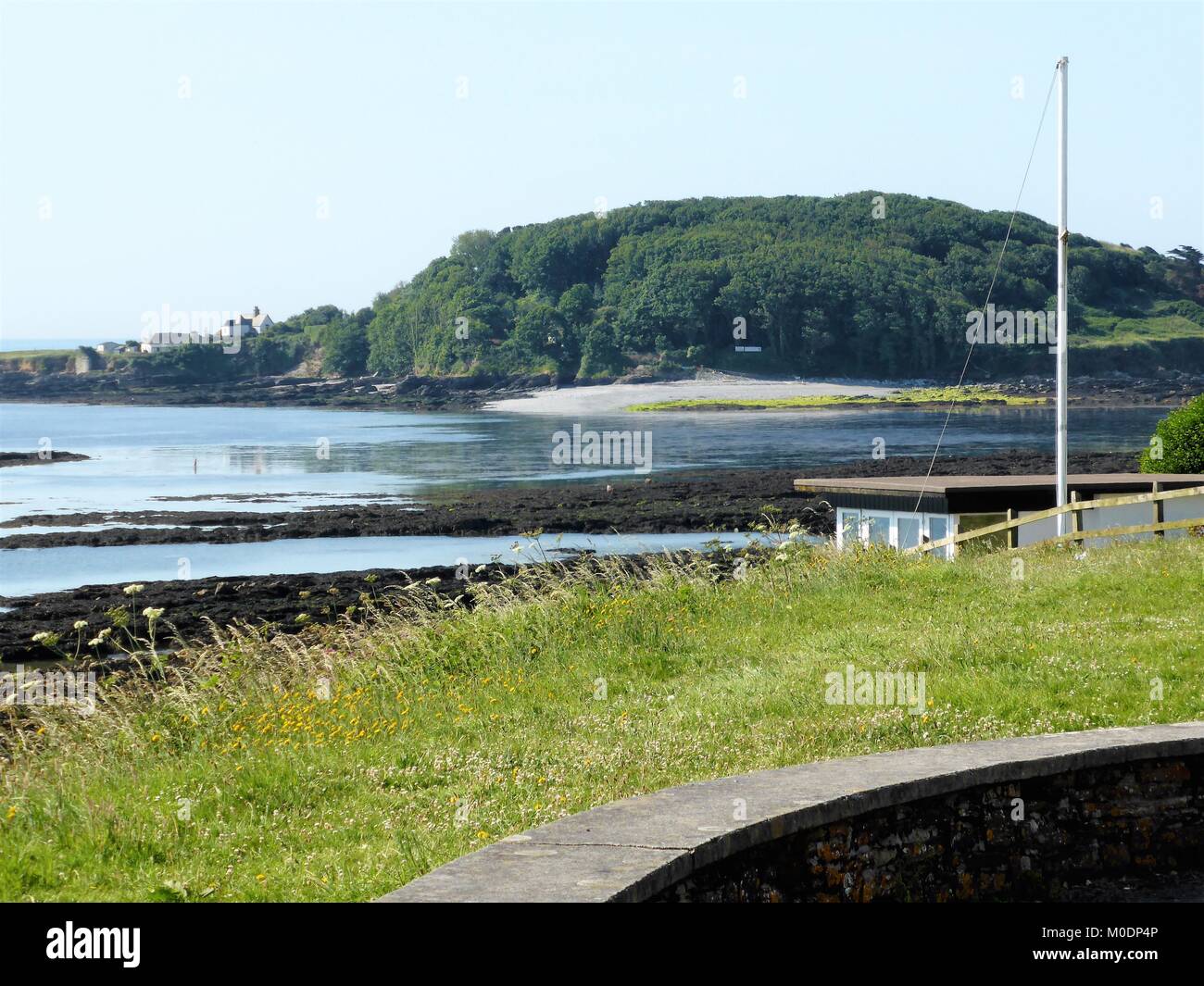 Vue panoramique de l'île de St Georges à Looe, Cornwall, UK Banque D'Images
