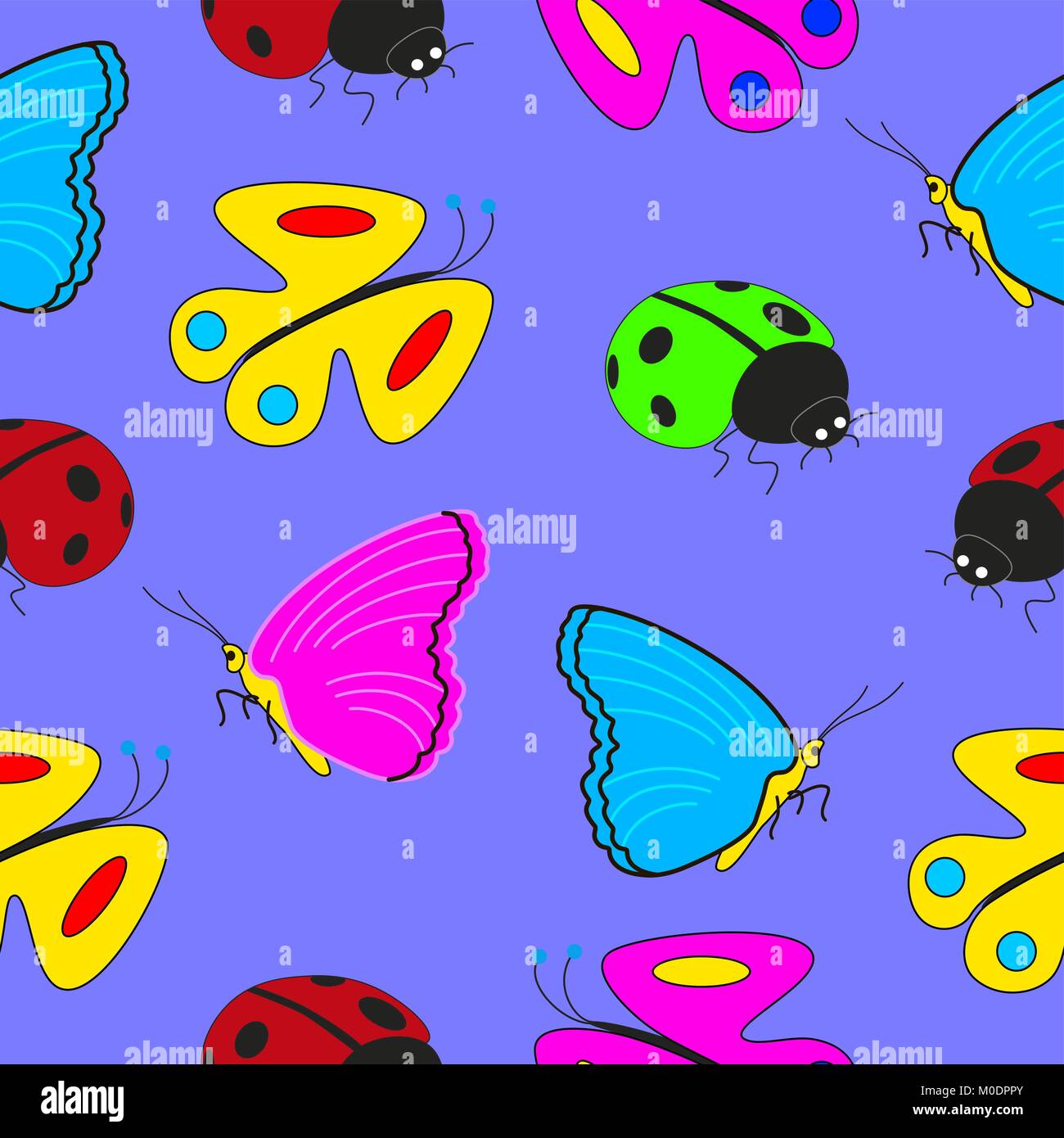 Lot De 9 Décorations Papillons Et Coccinelles Réalistes En