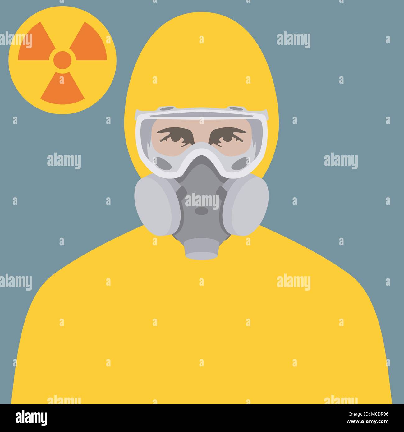 Vêtements de protection face à l'illustration vectorielle style télévision vue avant Illustration de Vecteur Vêtements de protection face à l'illustration vectorielle style télévision vue avant Illustration de Vecteur