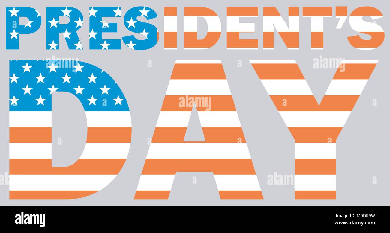 Le président jour usa flag vector illustration style plat Illustration de Vecteur Le président jour usa flag vector illustration style plat Illustration de Vecteur