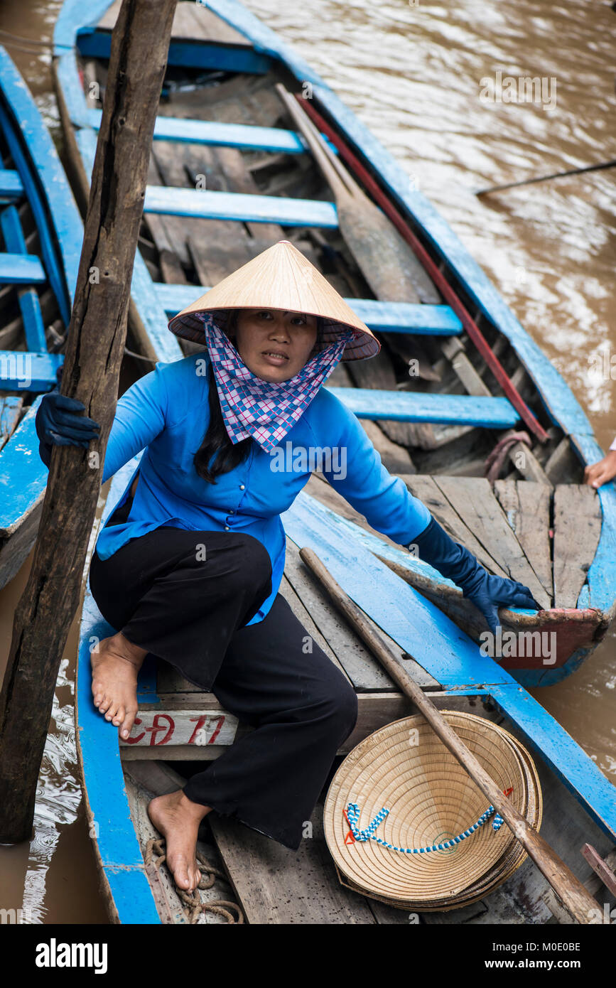 Vietnamienne, delta du Mékong Banque D'Images