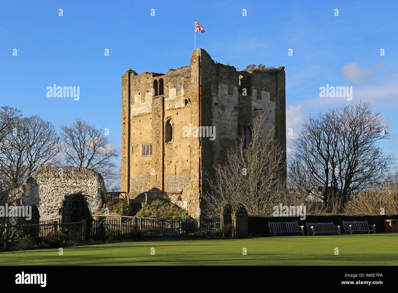 Grande tour, Guildford Castle, Castle Street, Guildford, Surrey, Angleterre, Grande-Bretagne, Royaume-Uni, UK, Europe Banque D'Images