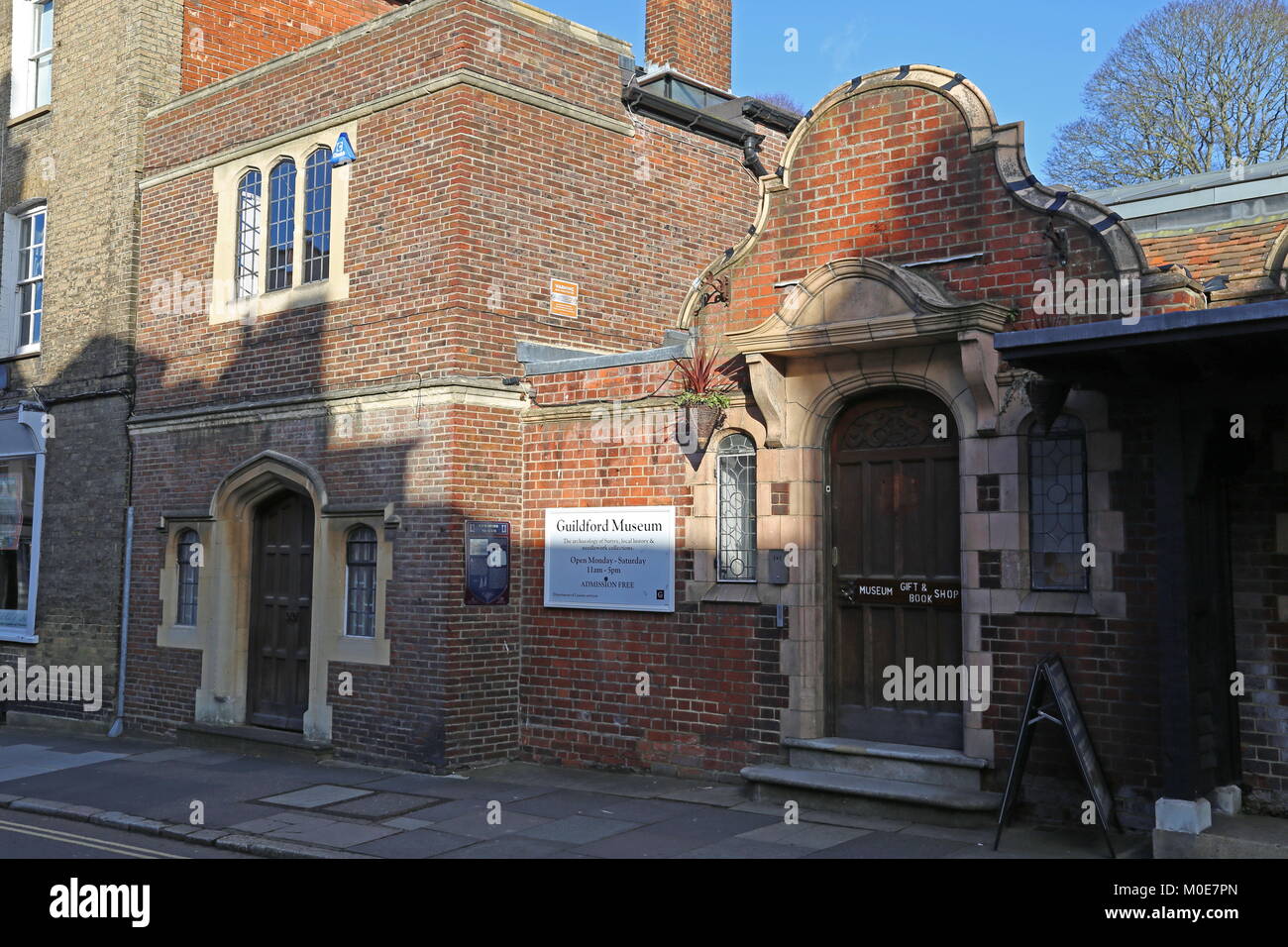 Musée de Guildford, Quarry Street, Guildford, Surrey, Angleterre, Grande-Bretagne, Royaume-Uni, UK, Europe Banque D'Images