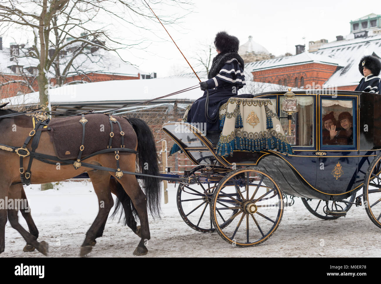 Stockholm, Suède, le 17 janvier, 2018. Du 17 au 19 janvier, le président de l'Islande Guðni Thorlacius Jóhannesson, visiter la Suède. Banque D'Images