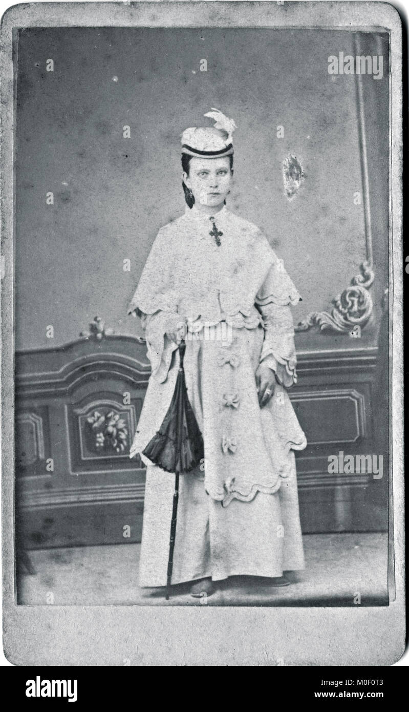 Portrait des femmes, cdv Banque D'Images