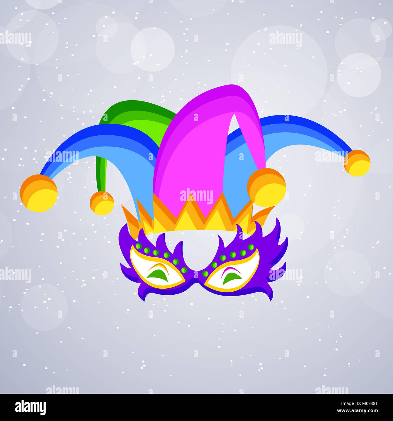 Illustration d'éléments de contexte Carnaval Mardi Gras Banque D'Images