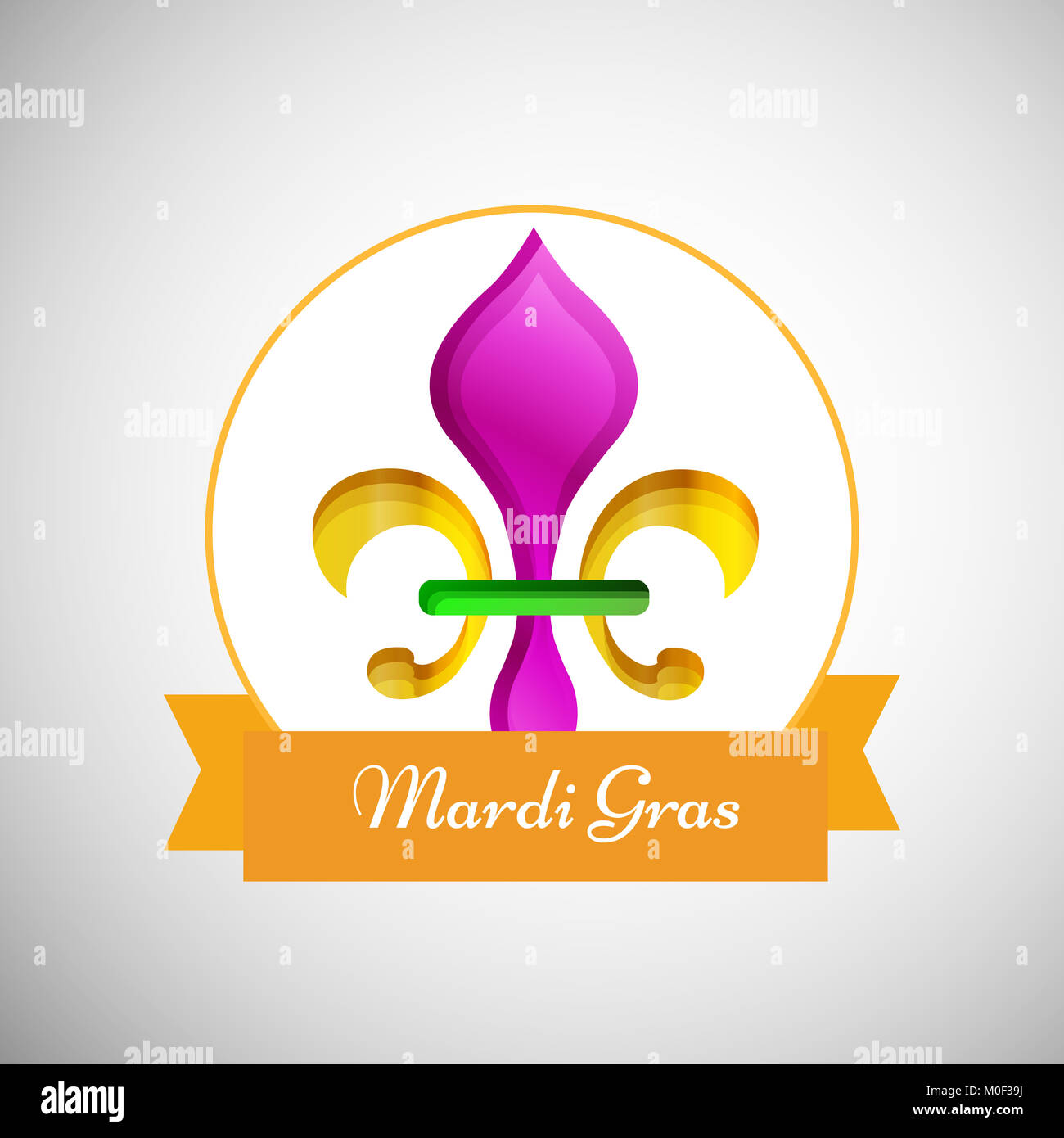 Illustration d'éléments de contexte Carnaval Mardi Gras Banque D'Images