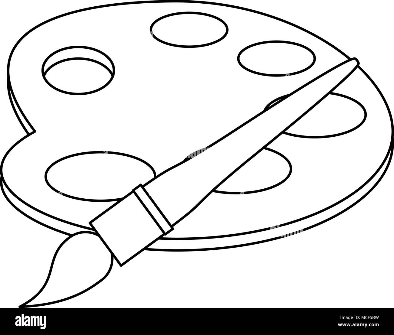 Dessin Facile Palette Peinture Dessiner Une Palette De Peinture MRDHN