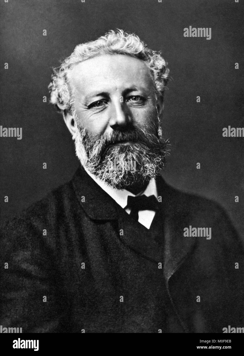 Jules Verne (1828-1905). Portrait de l'écrivain français par Félix Nadar, c.1878. Banque D'Images