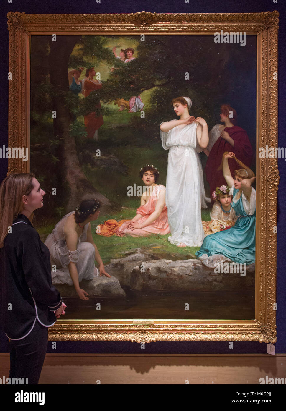 Bonham's New Bond Street, London, UK. 22 janvier 2018. Œuvres principales de l'Walid Juffali Collection sur l'affichage à l'salle des ventes Bonhams. Walid Juffali, feu le milliardaire saoudien, a été un fervent collectionneur possèdent des œuvres de Pablo Picasso, Anish Kapoor et Joan Miro. Vente de la collection aura lieu le 26 mars 2018 à Bishopsgate House, Surrey. Photo : Philippe Hermgenes joyeux été, Calderon, estimation £60 000. Credit : Malcolm Park/Alamy Live News. Banque D'Images