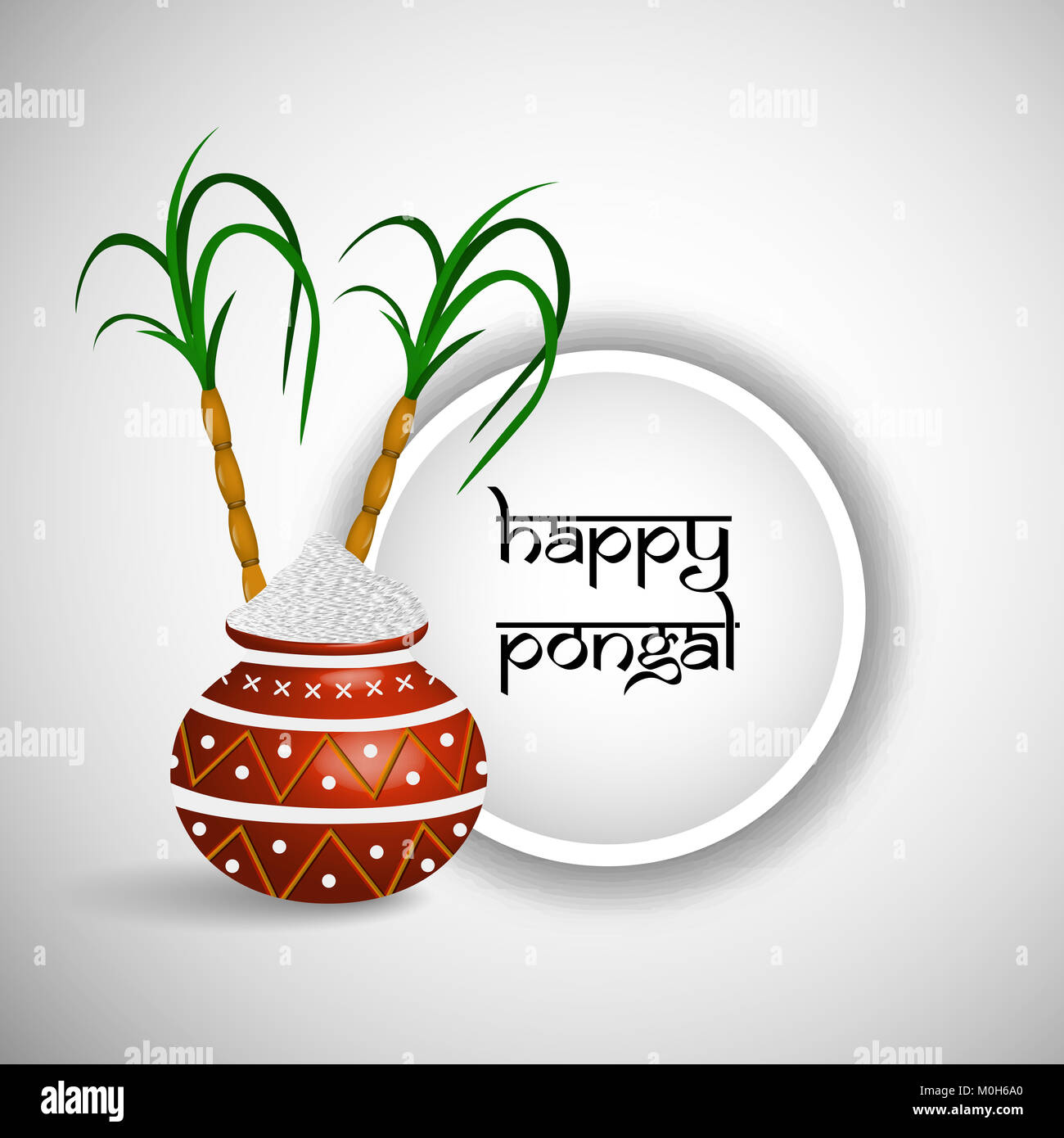 Illustration de fond Pongal festival indien Banque D'Images