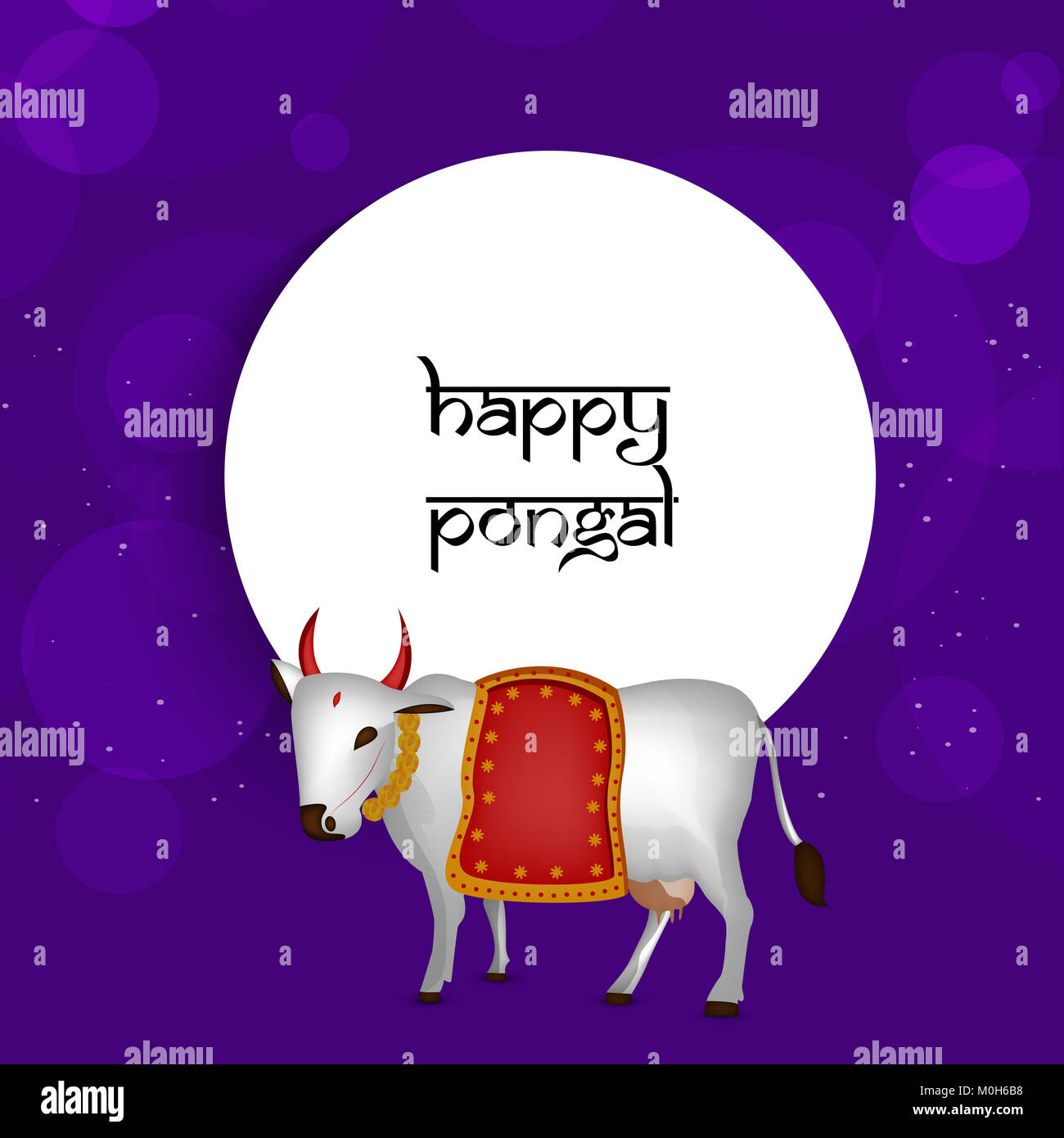 Illustration de fond Pongal festival indien Banque D'Images