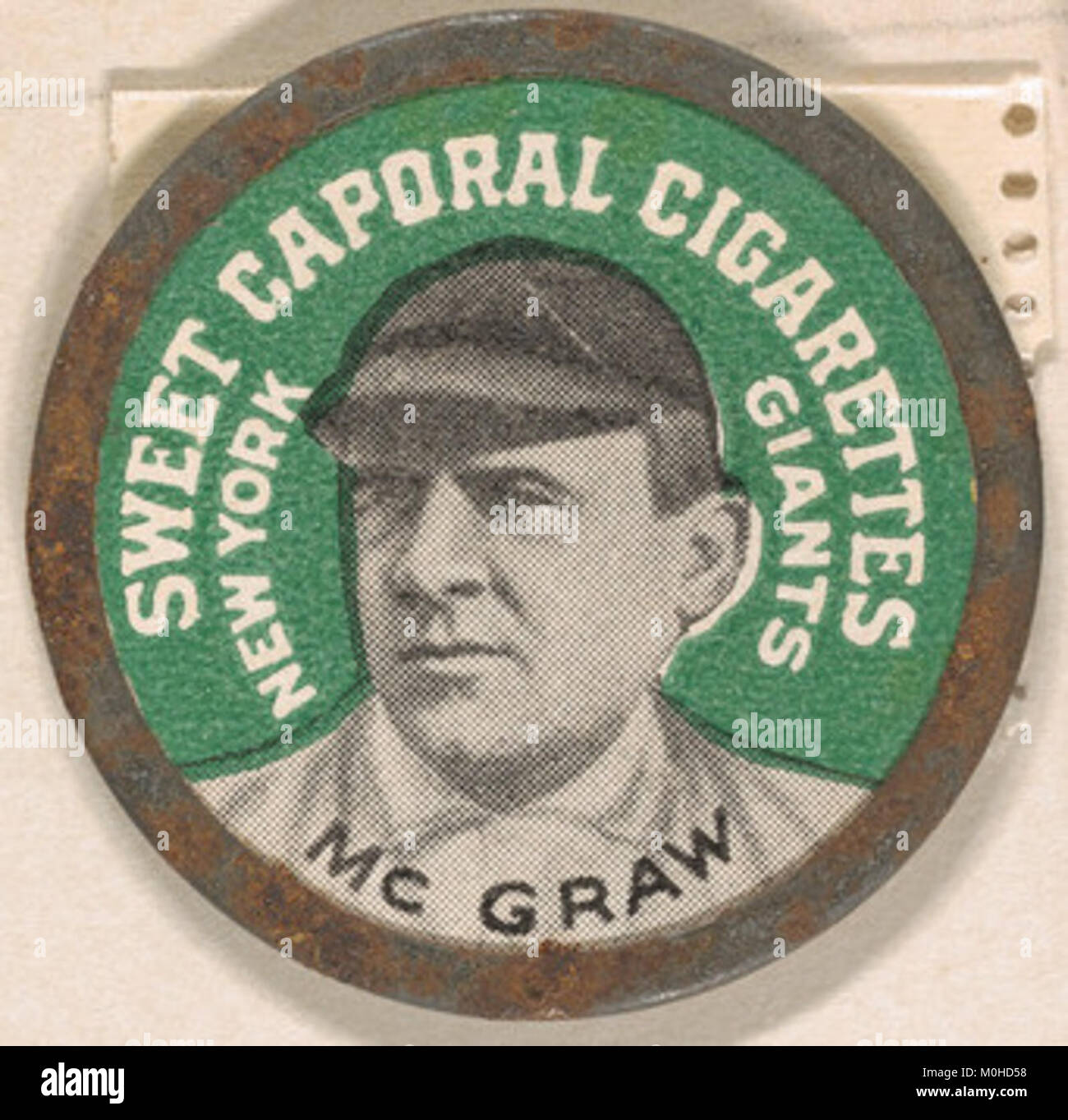 McGraw, New York Giants (vert), à partir de la série des disques de Domino (PX7), émis par Kinney Frères RENCONTRÉ DP869028 Banque D'Images