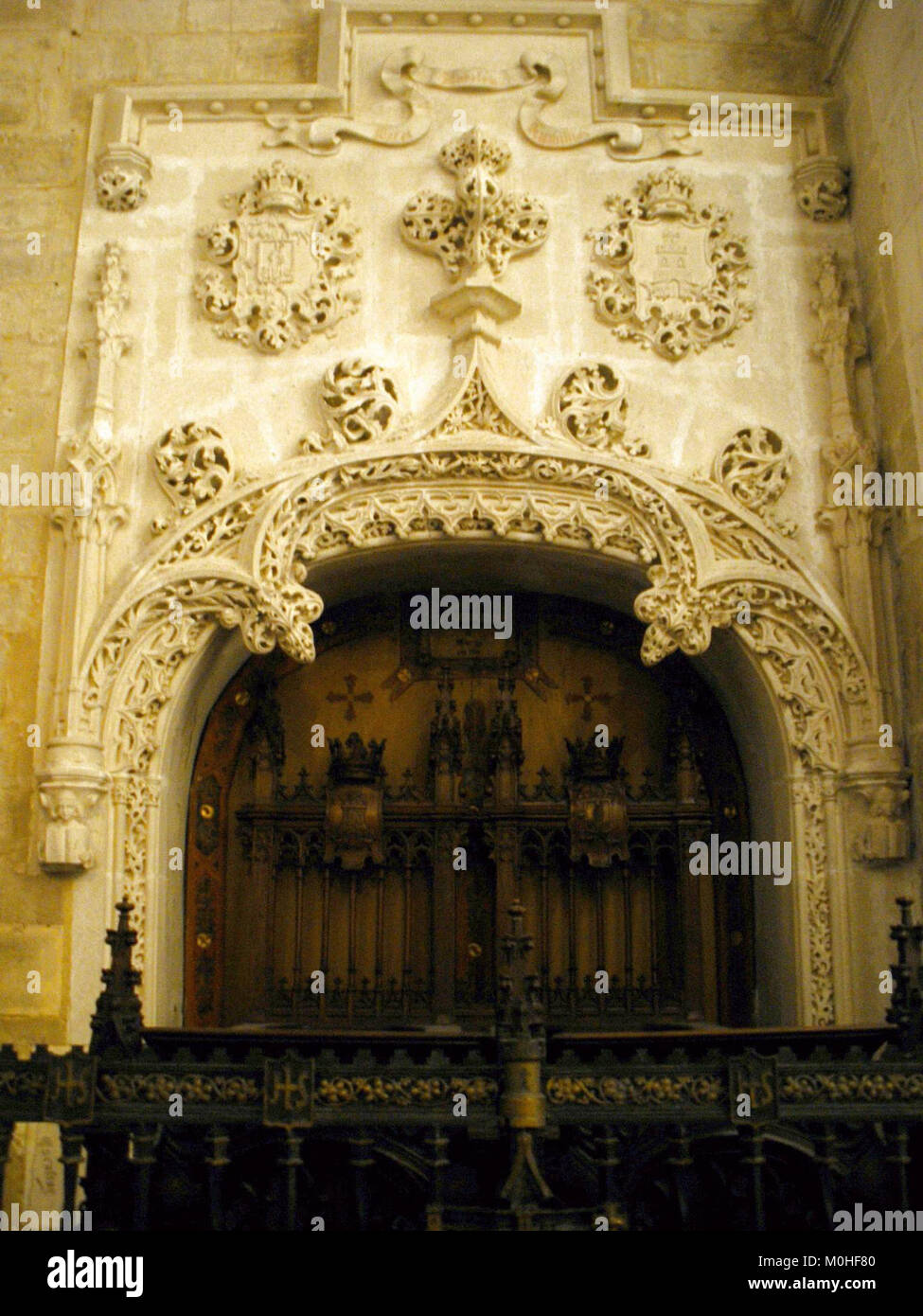 Burgos - Eglise de San Nicolás de Bari - Sepulcro neogótico (1911) de los Marqueses de Murga Banque D'Images