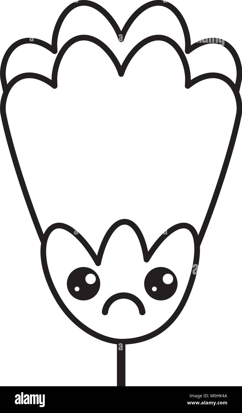 Kawaii Fleurs Décoration De Caractère De Dessin Animé