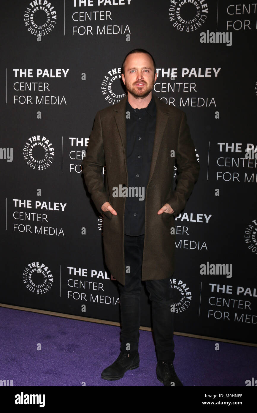 Saison 3 premiere spécial événement avec les acteurs et l'équipe créative de Hulu's 'le Chemin' au Paley Center for Media - Arrivées avec : Aaron Paul Où : Los Angeles, California, United States Quand : 21 Déc 2017 Crédit : Nicky Nelson/WENN.com Banque D'Images