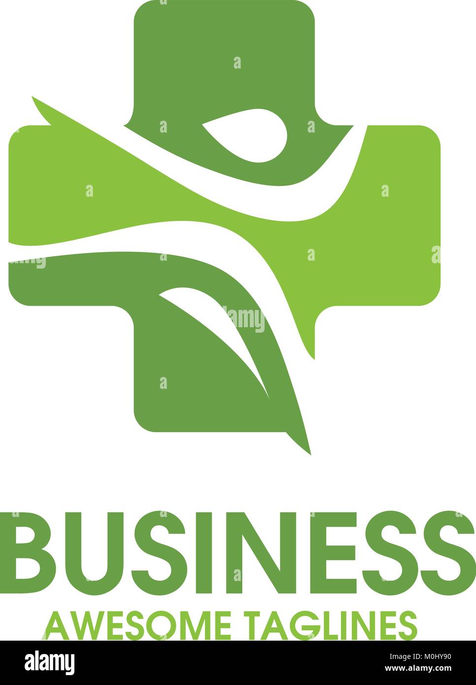 Concept moderne symbole croix avec active figure pour logo centre médical Illustration de Vecteur