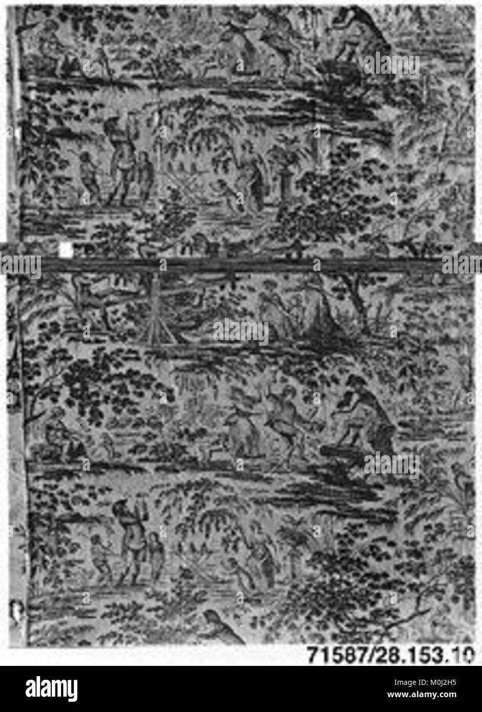 Œuvre représentant les champs-Elysées, Paris, avec la vie de rue, l'architecture et un magicien ('L'Escamoteur'), illustrant la culture urbaine du XIXe siècle et les divertissements publics. Banque D'Images